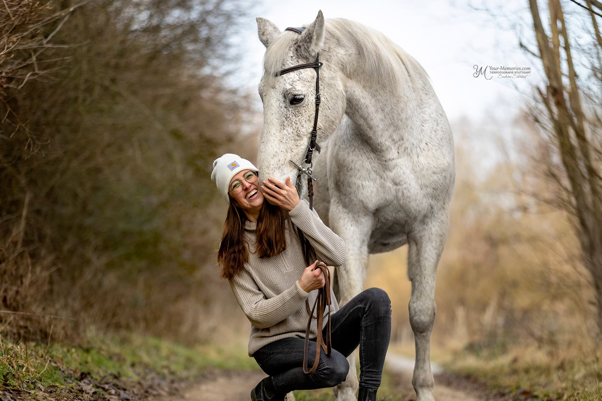 Sandra Putzke mit ihrem Pferd